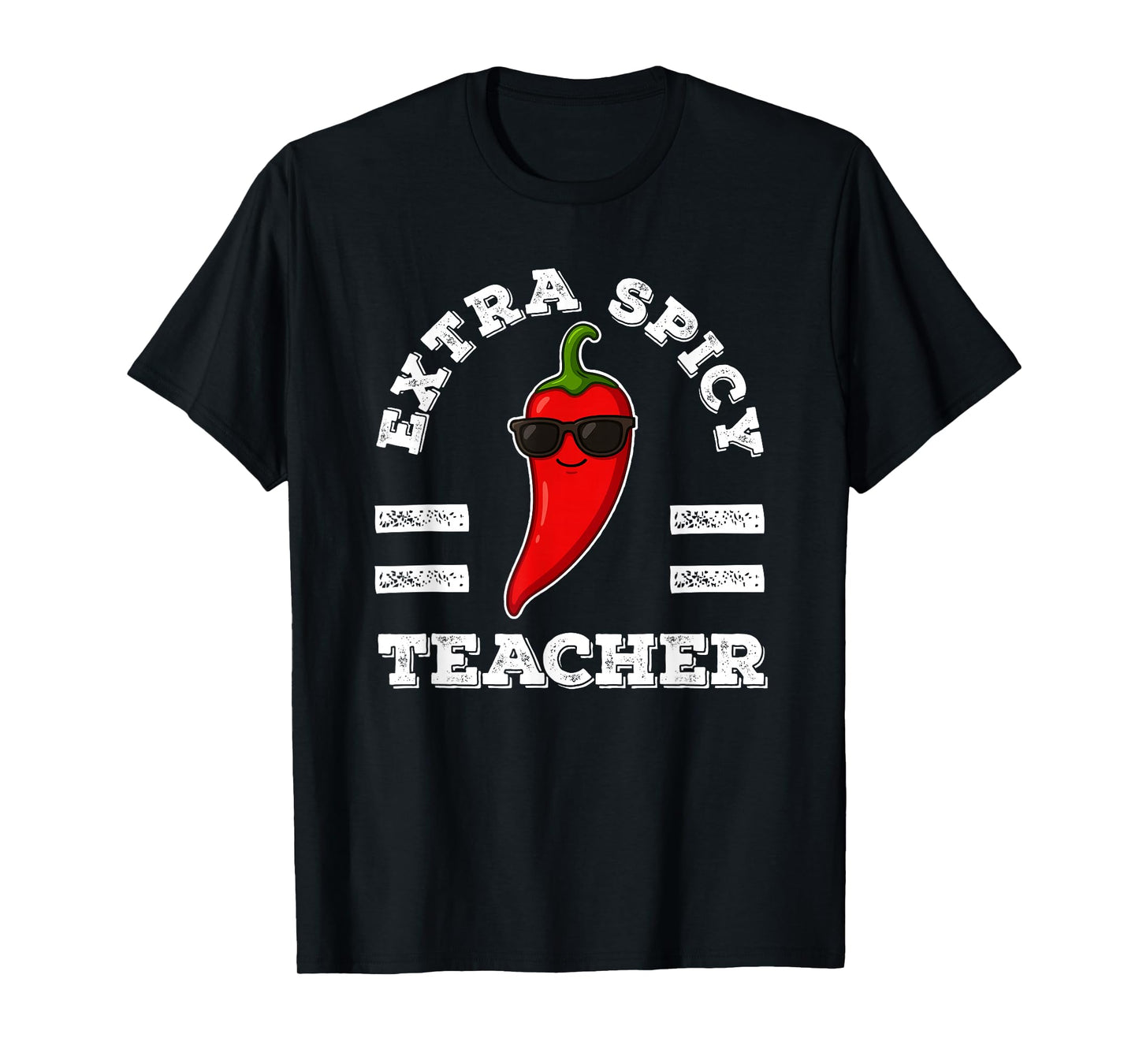 Extra Spicy Teacher Womens Foodie Humor Hot Chili Pepper Pun T-Shirt
