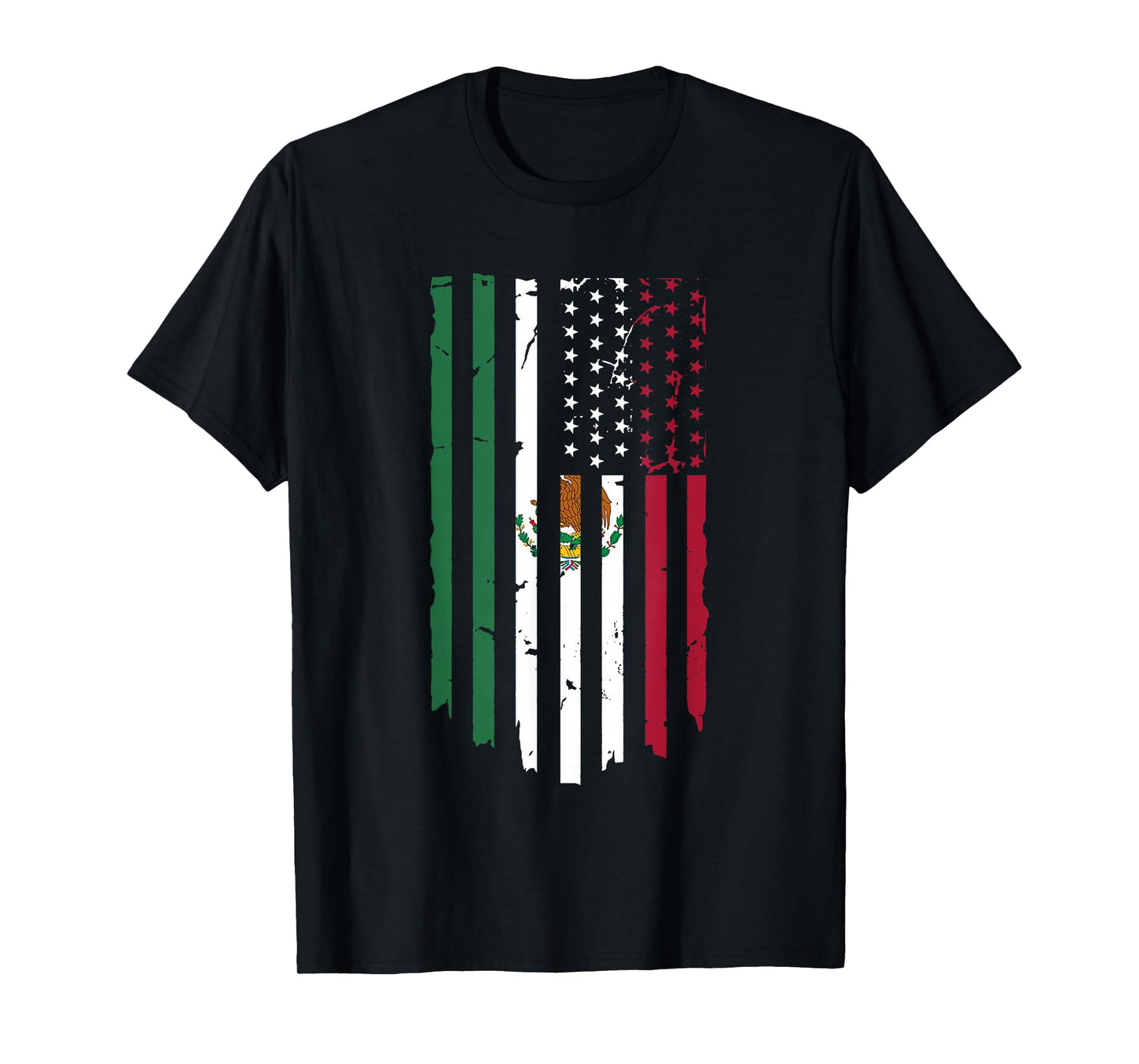 Mexico Tshirt US Flag Patriot Mexican Flag American Flag T-Shirt