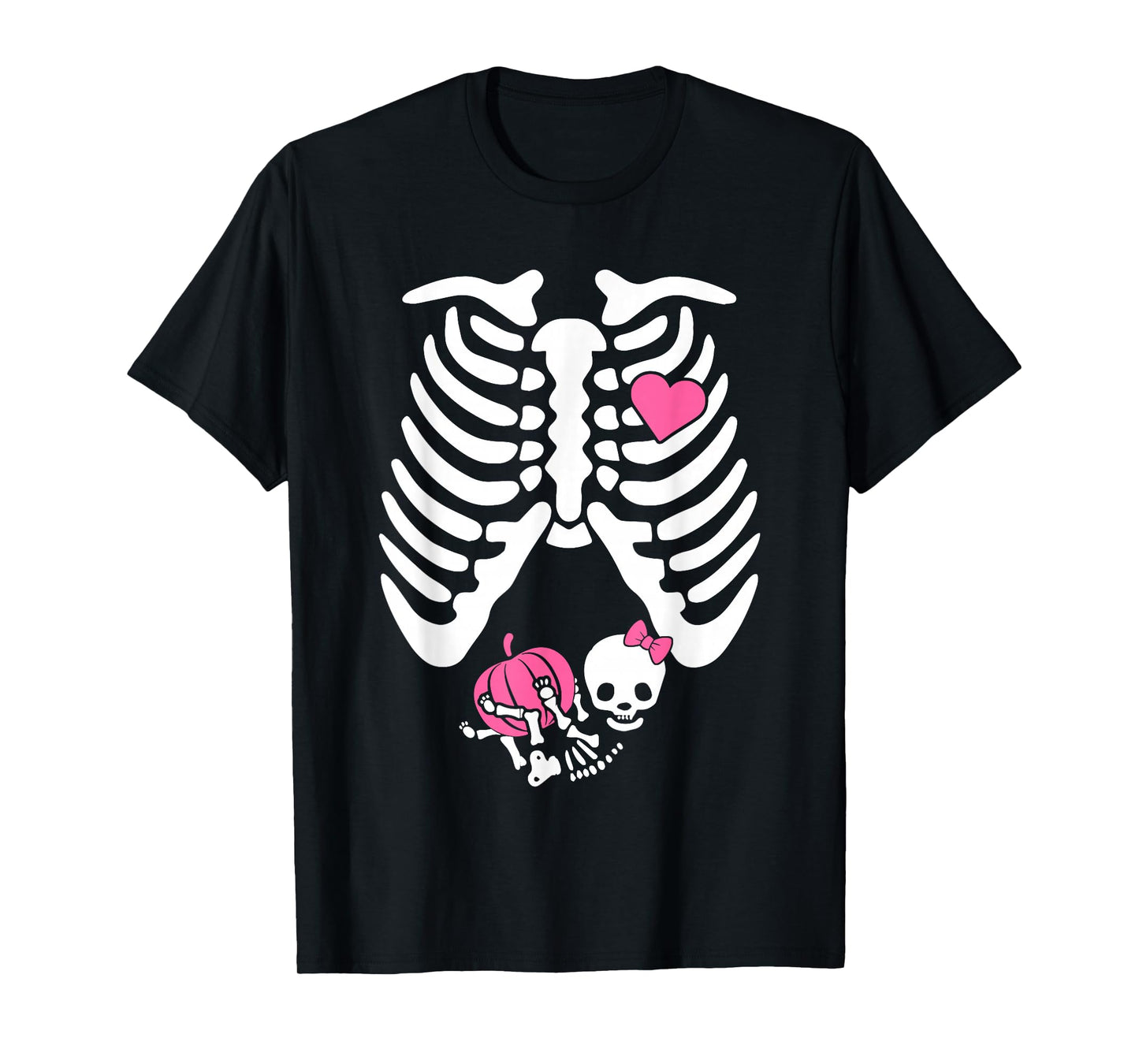 Halloween Skeleton Pregnancy Announcement Baby Spooky T-Shirt