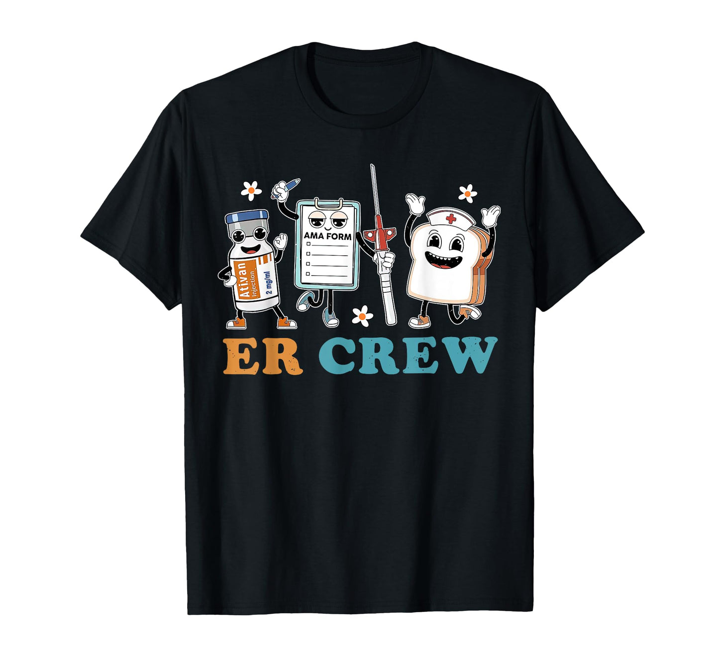 Retro ER Crew Emergency Room Funny ER ED Nurse Tech T-Shirt