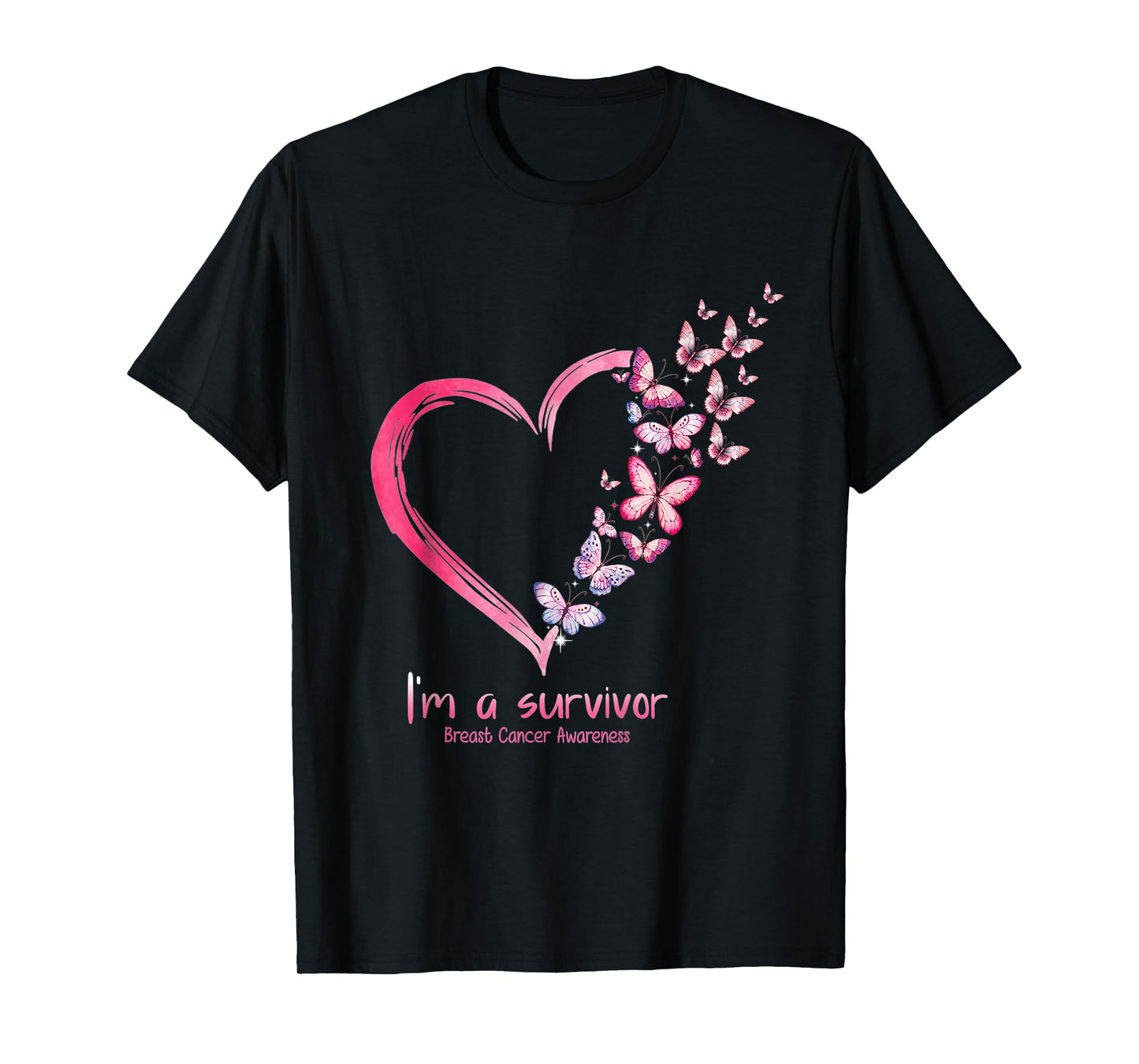 Breast Cancer Awareness Tee For Women I'm a Survivor T-Shirt