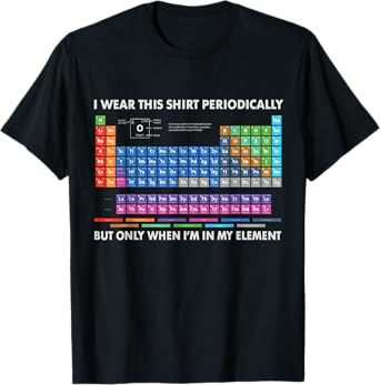I Wear This Shirt Periodically Chemistry Periodic Table gift T-Shirt