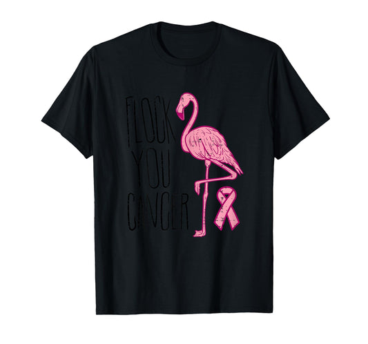 Flock You Breast Cancer Flamingo Pink Ribbon Support Gift T-Shirt