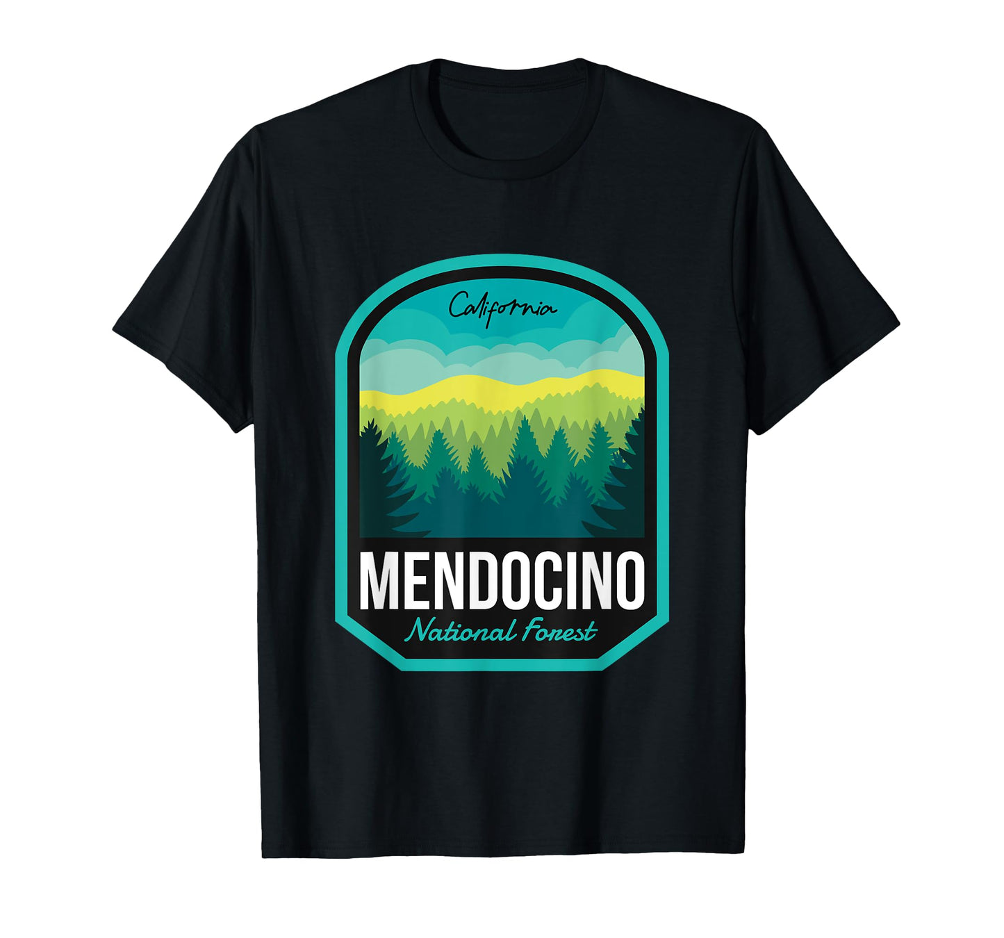 Mendocino National Forest CA T-Shirt