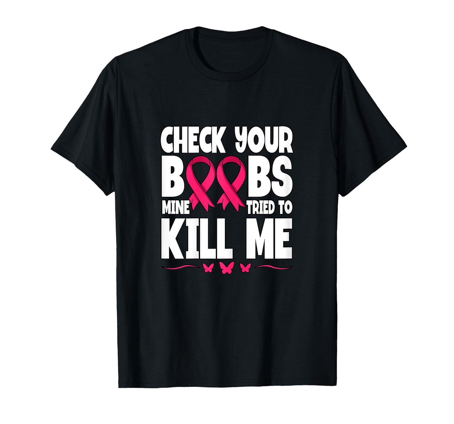 Check Your Boobs Breast Cancer Awareness T-Shirt