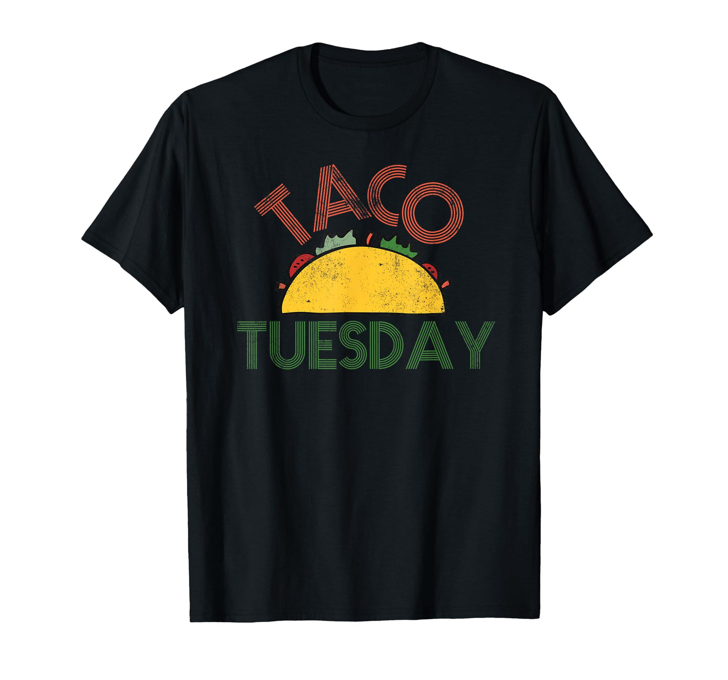 Taco Tuesday Fun Distressed Food Shirt T-Shirt