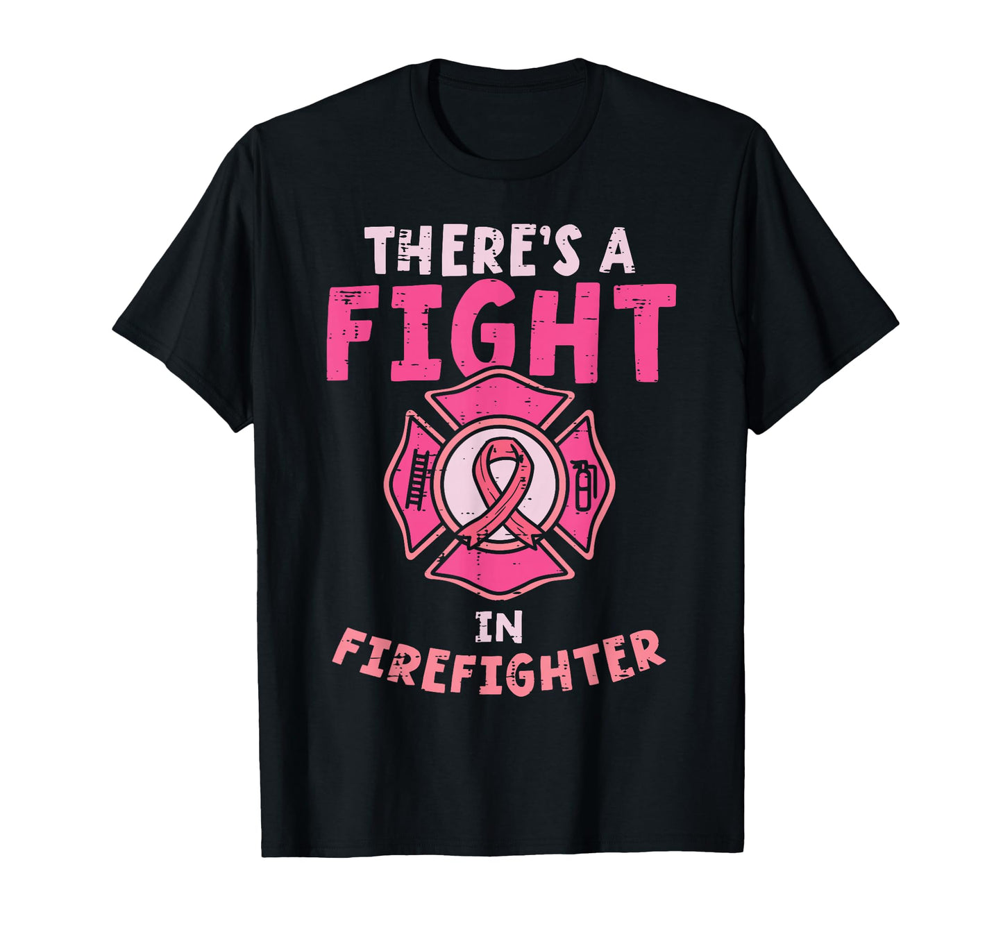 Breast Cancer Awareness with Pink Ribbon T-Shirt