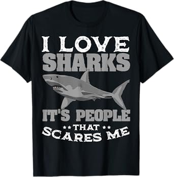 Great White Shark Largest Predator Fish Ocean Biologists T-Shirt