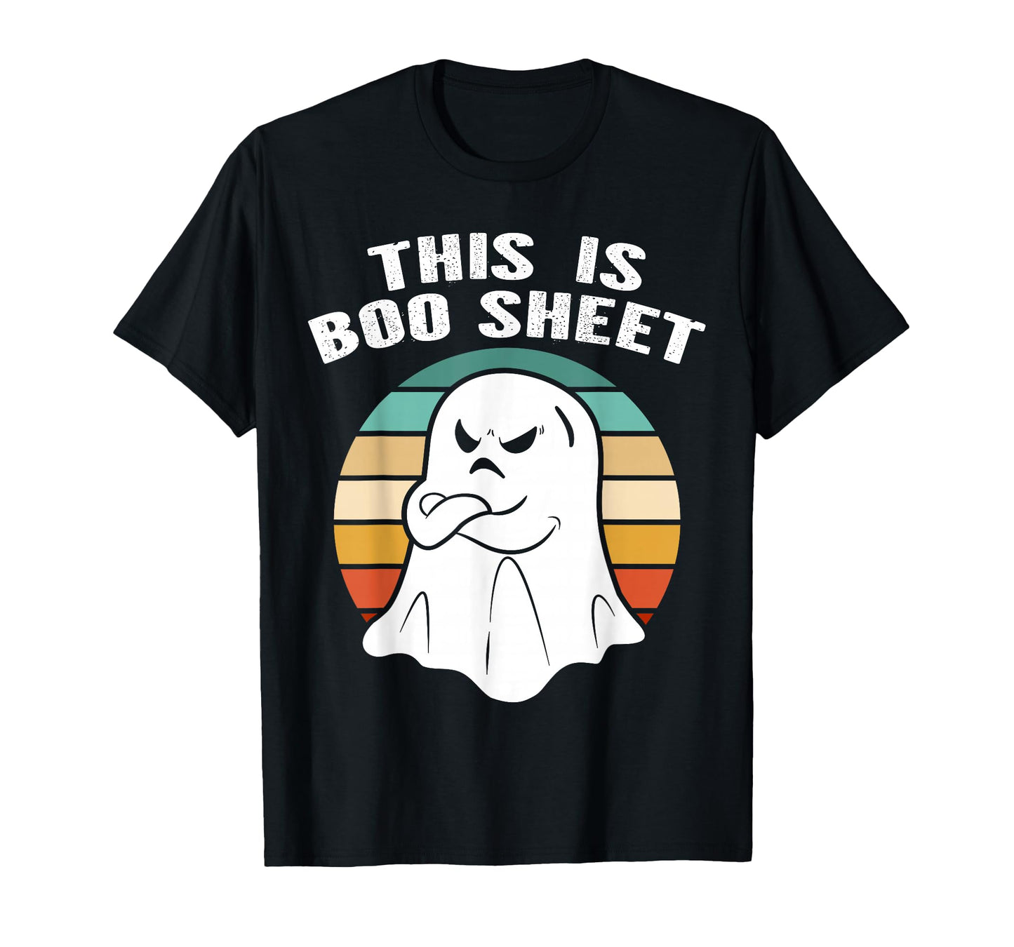 This is Boo Sheet Ghost Retro Halloween Costume Men Women T-Shirt