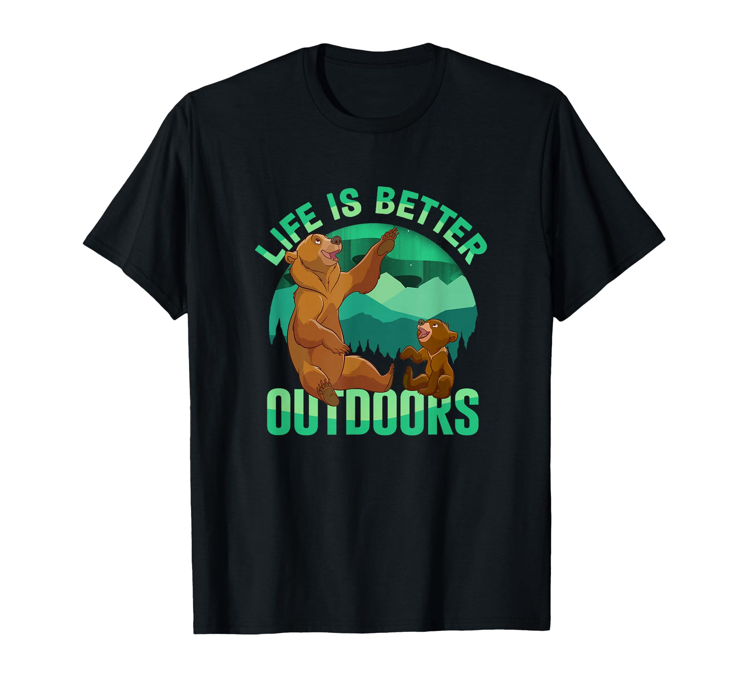 Disney Brother Bear Life Is Better Outdoors Retro Badge T-Shirt