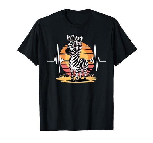 Funny Zebra Art for Men Women Kids Zebra Animal Print Zebra T-Shirt