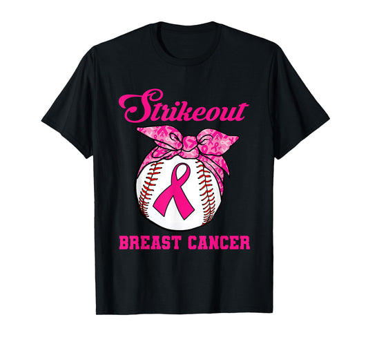 Strike Out Breast Cancer Awareness Baseball Fighters T-Shirt