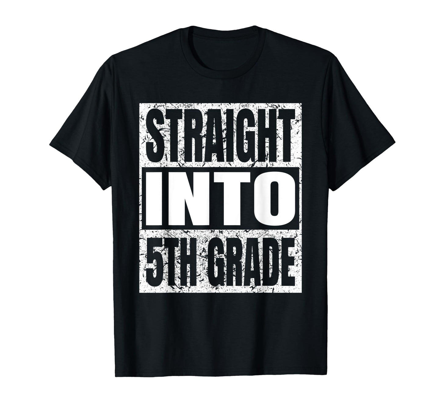 Straight Into 5th Grade Funny Tee Back To School Fifth Grade T-Shirt