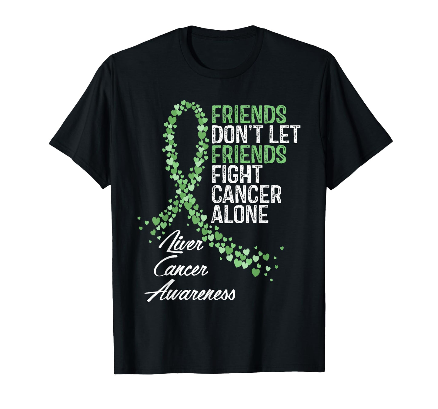 Liver Cancer Awareness Friends Fighter Warrior Support T-Shirt