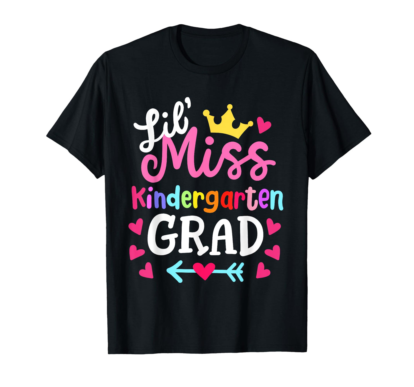 Little Miss Kindergarten Last Day of School 2025 Girls T-Shirt
