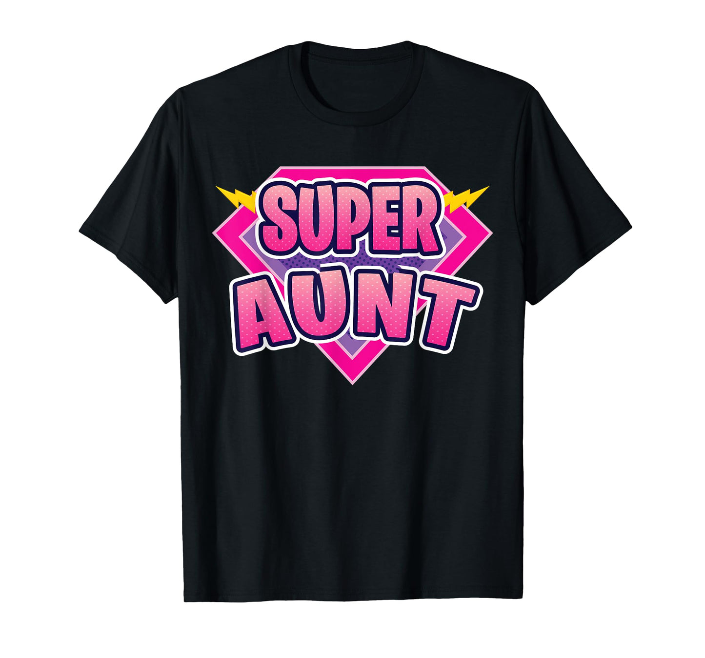 Super Aunt Superhero Grandmother Comic Book Funny Matching T-Shirt