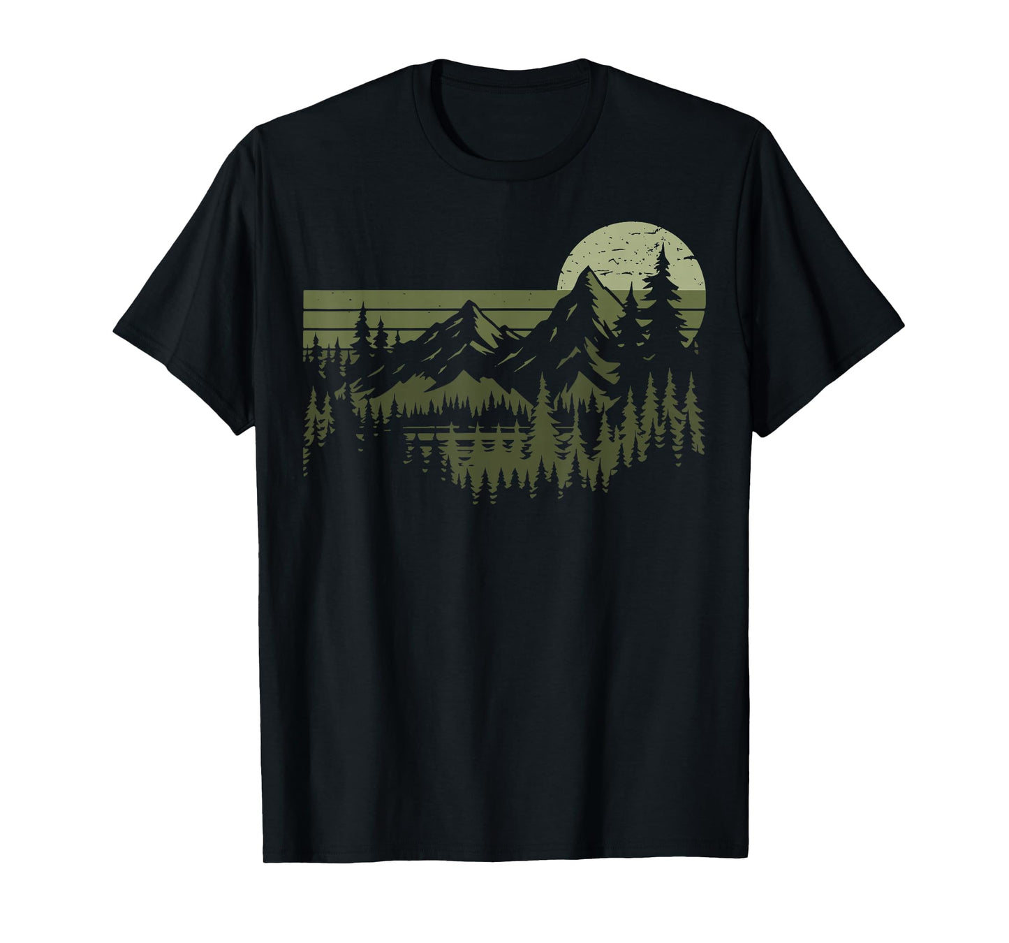 Nature Landscape Retro Hiking Vintage Hiker T-Shirt