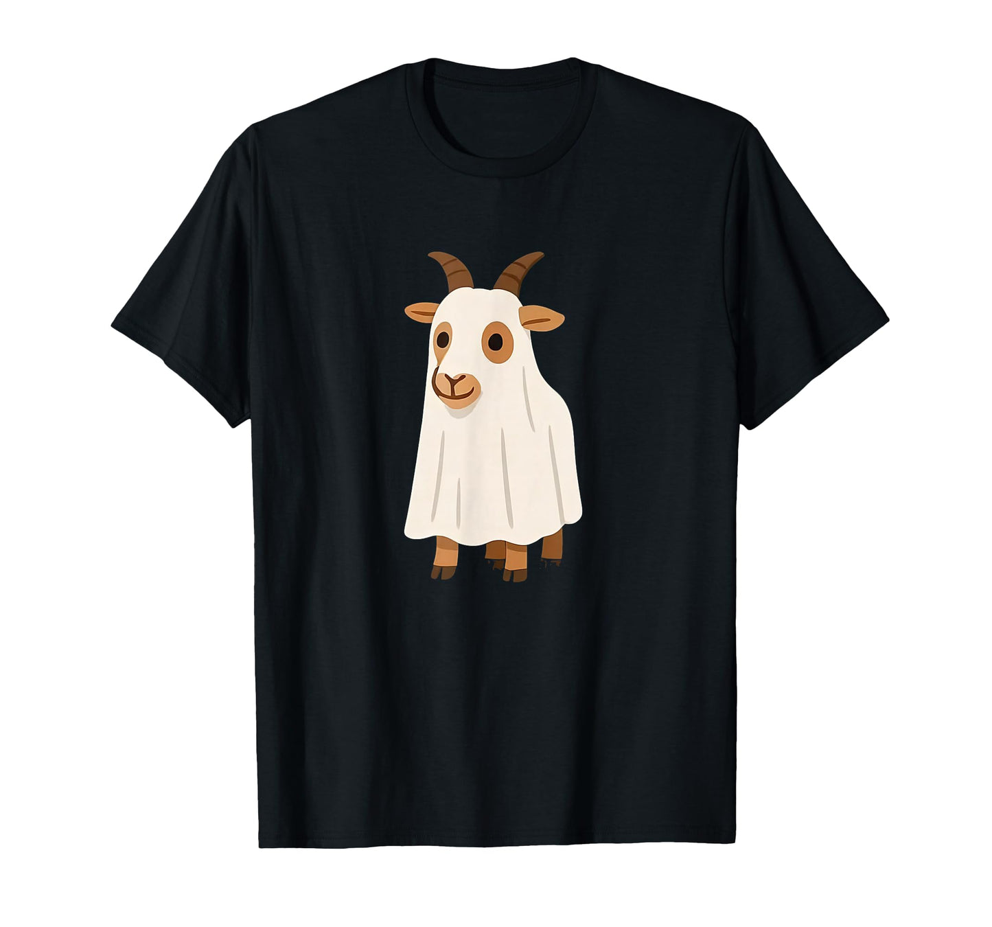 Goat Ghost Halloween Farmer Goat Lover Scary Spooky Season T-Shirt