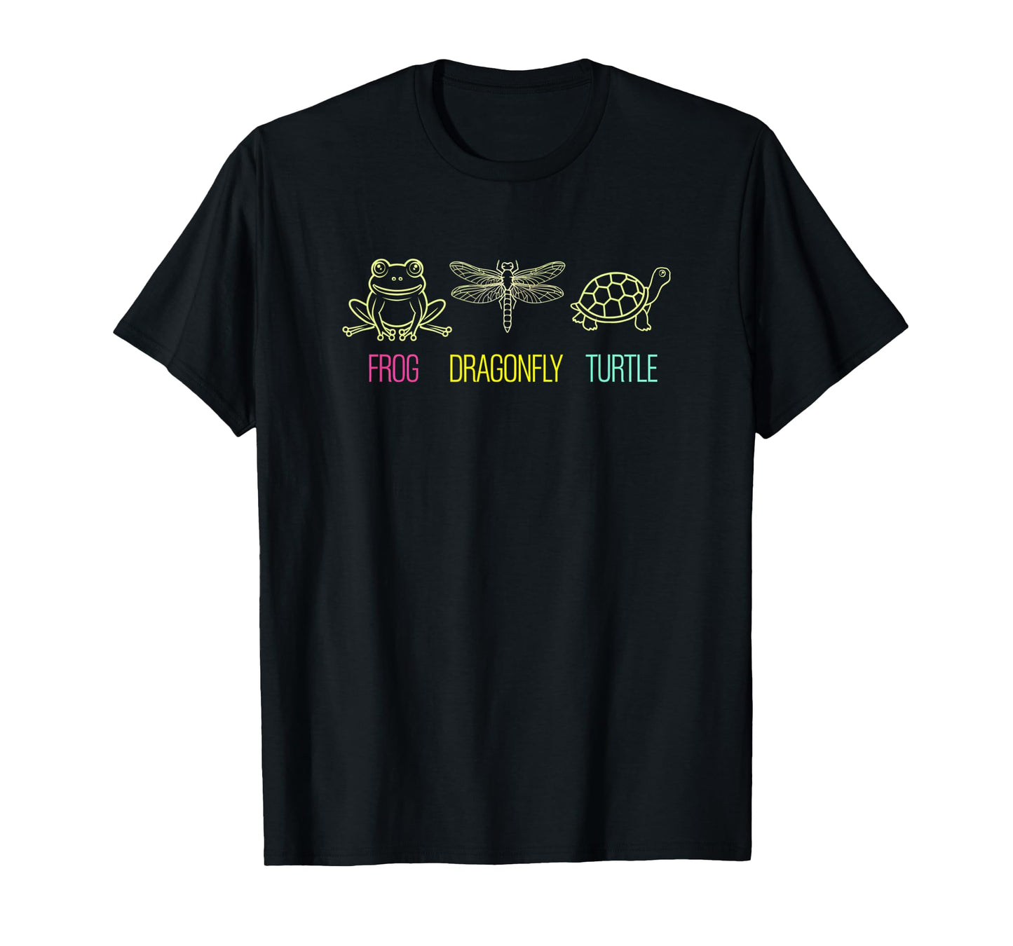 Humor Frog Dragonfly Turtle T-Shirt