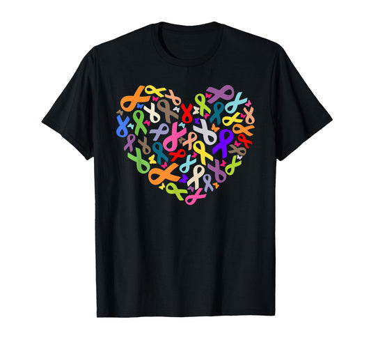 Cancer Sucks In Every Color Shirt Cancer Ribbon Colors T-Shirt