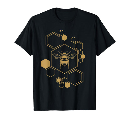 Bee Beekeeping Honeycomb Honey Beekeeper Men Women T-Shirt