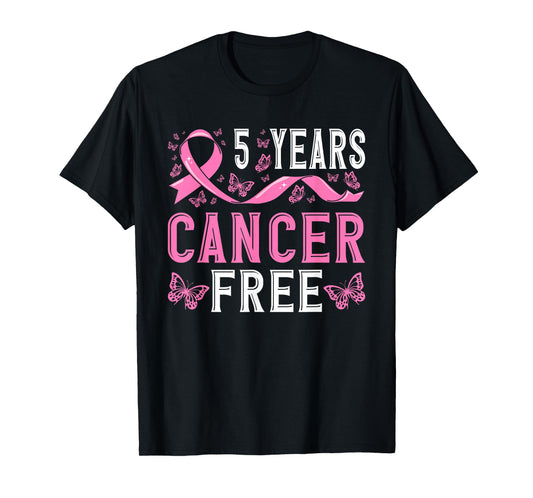 5 Years Breast Cancer Free Survivor Women T-Shirt
