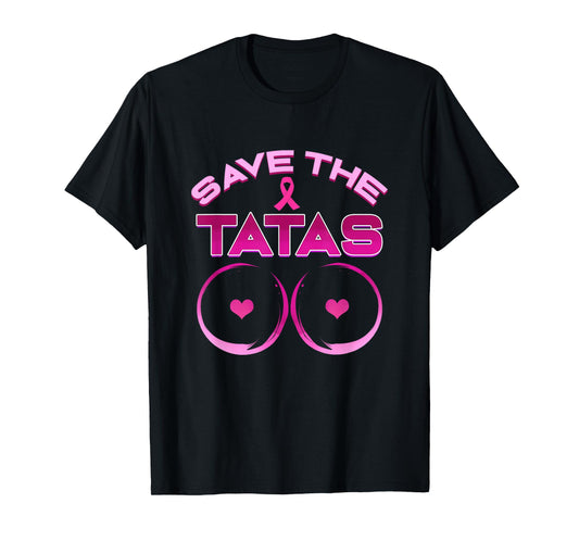 Save The Tatas - Pink Ribbon T-Shirt