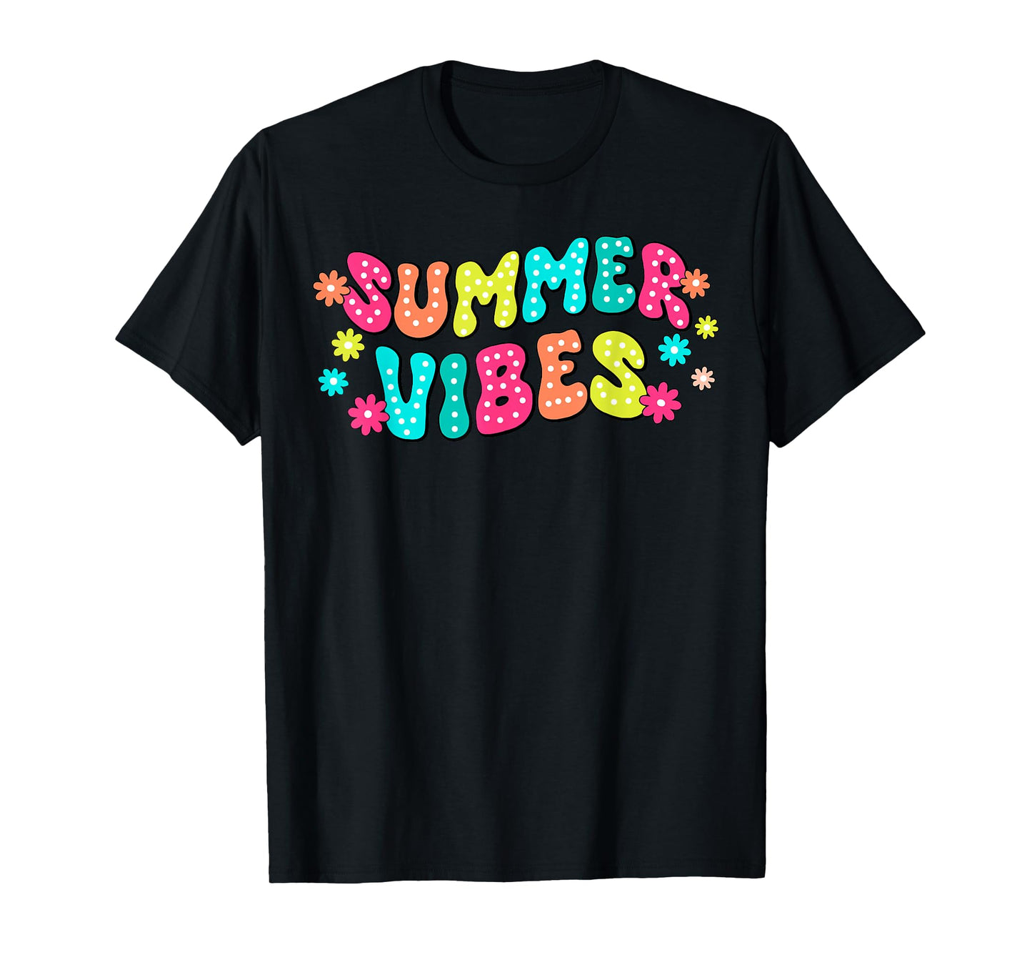 Summer Vibes Hello Summer Vacation Groovy Cruise Summer 2024 Men Women Girls Kids T-Shirt