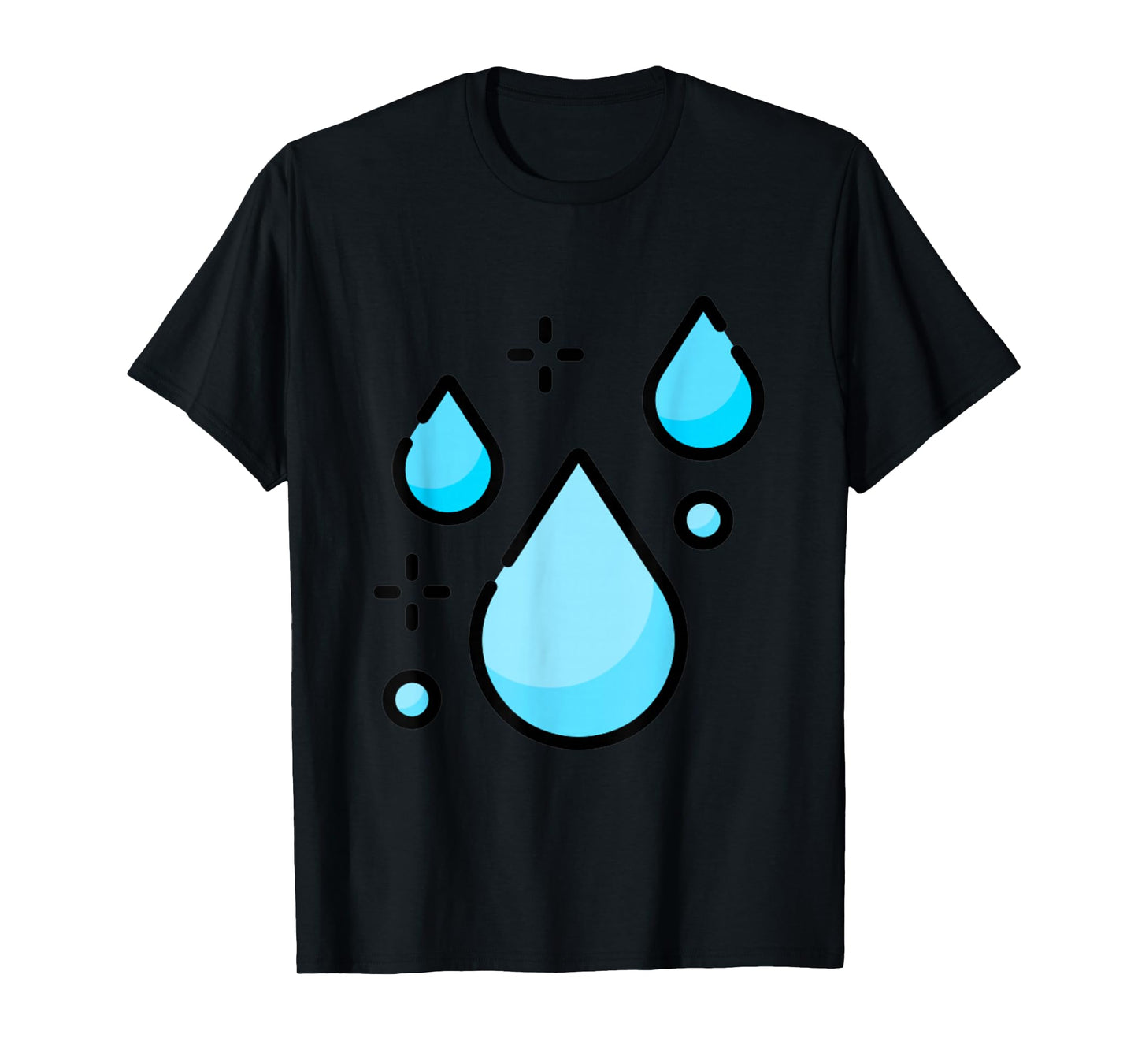 Water Droplet Waterdrop Raindrop Water Lover Hydration T-Shirt