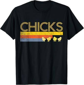 Funny Retro Striped Easter Chicks Shirt Chick Baby Chicken T-Shirt