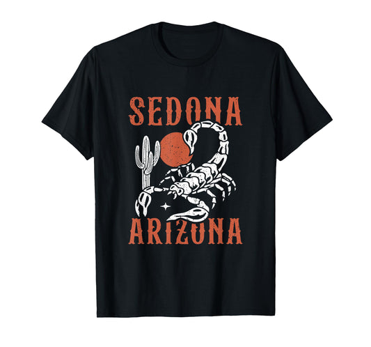 A Scorpion and Cactus in Desert Sedona Arizona Vintage T-Shirt
