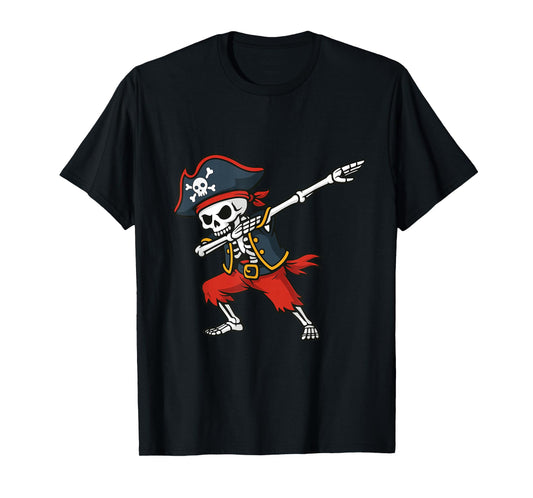 Dabbing Skeleton Pirate Skull Costume Pretend I'm a Pirate T-Shirt