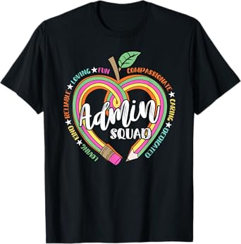 Admin Squad School Assistant Principal Crew Administrator T-Shirt