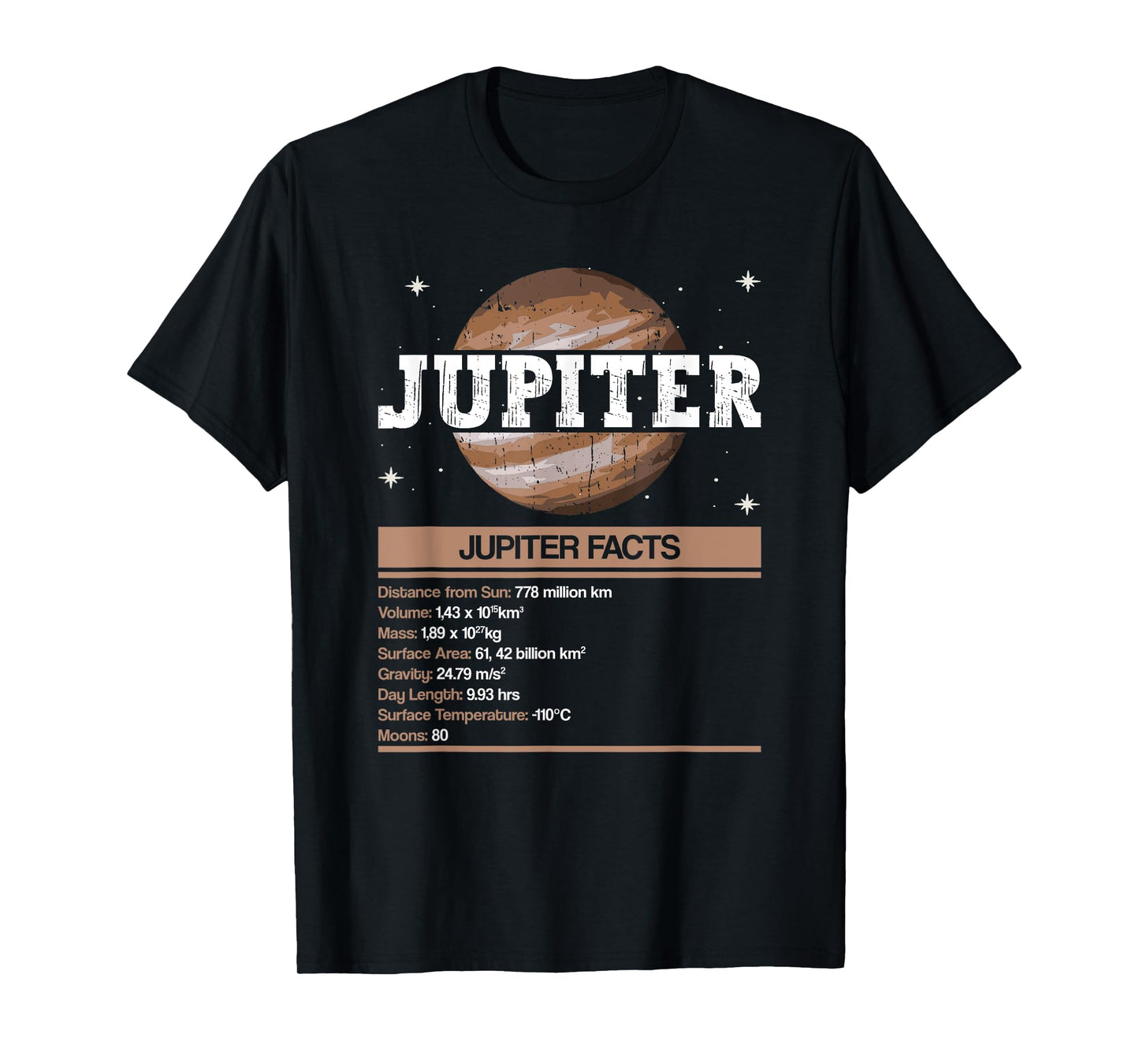 Jupiter Facts - Jupiter Planet Space Lover T-Shirt