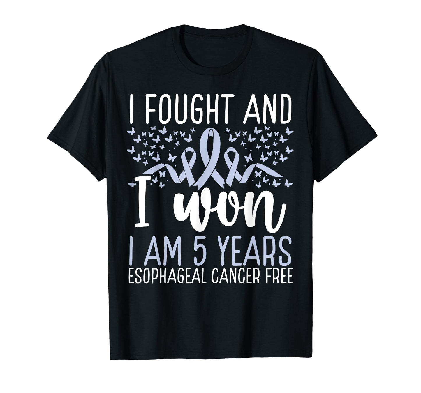 5 Years Cancer Free Survivor Esophageal Cancer Awareness T-Shirt