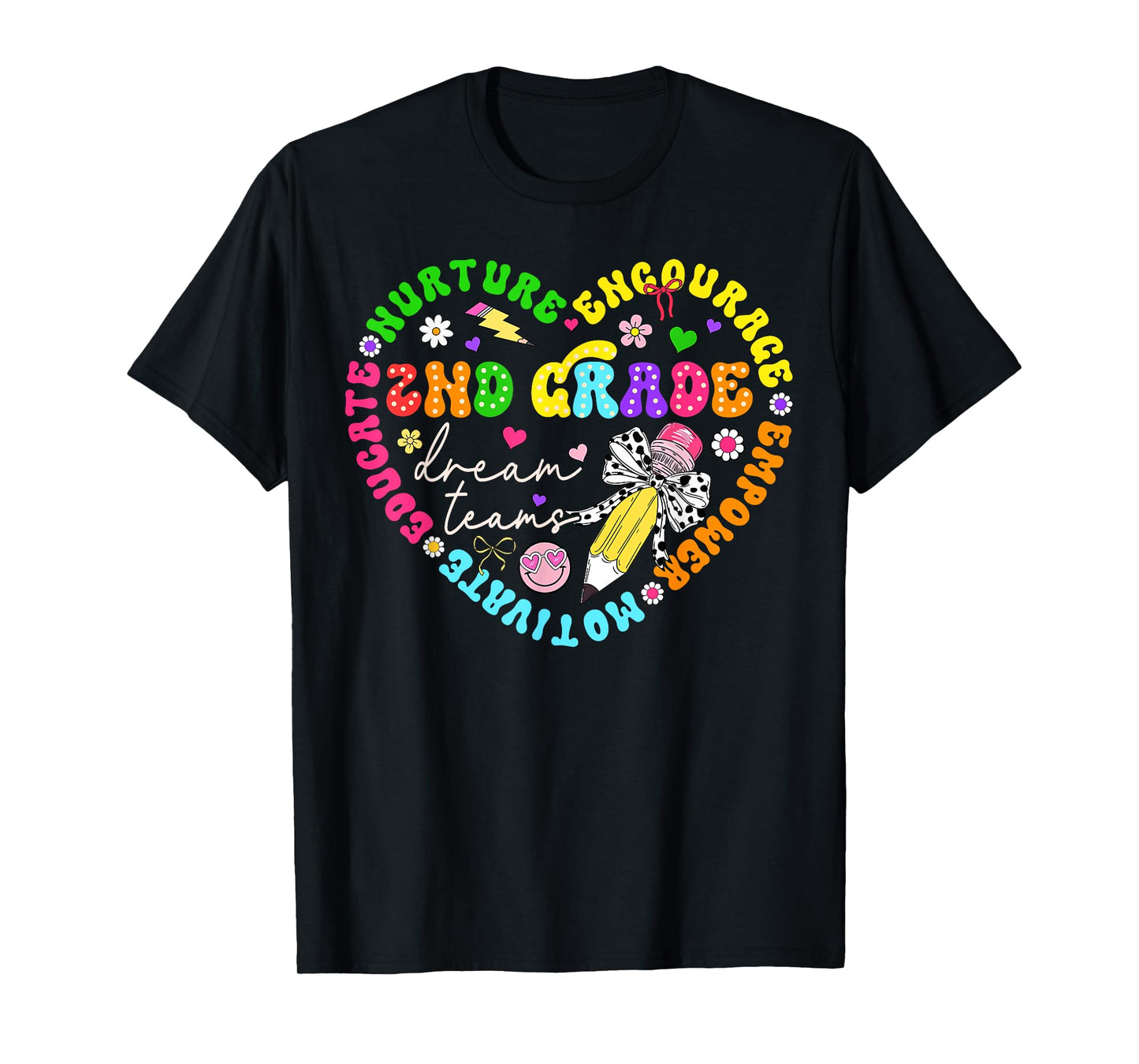 Second Grade Dream Team Teacher Women Girl Back To School T-Shirt