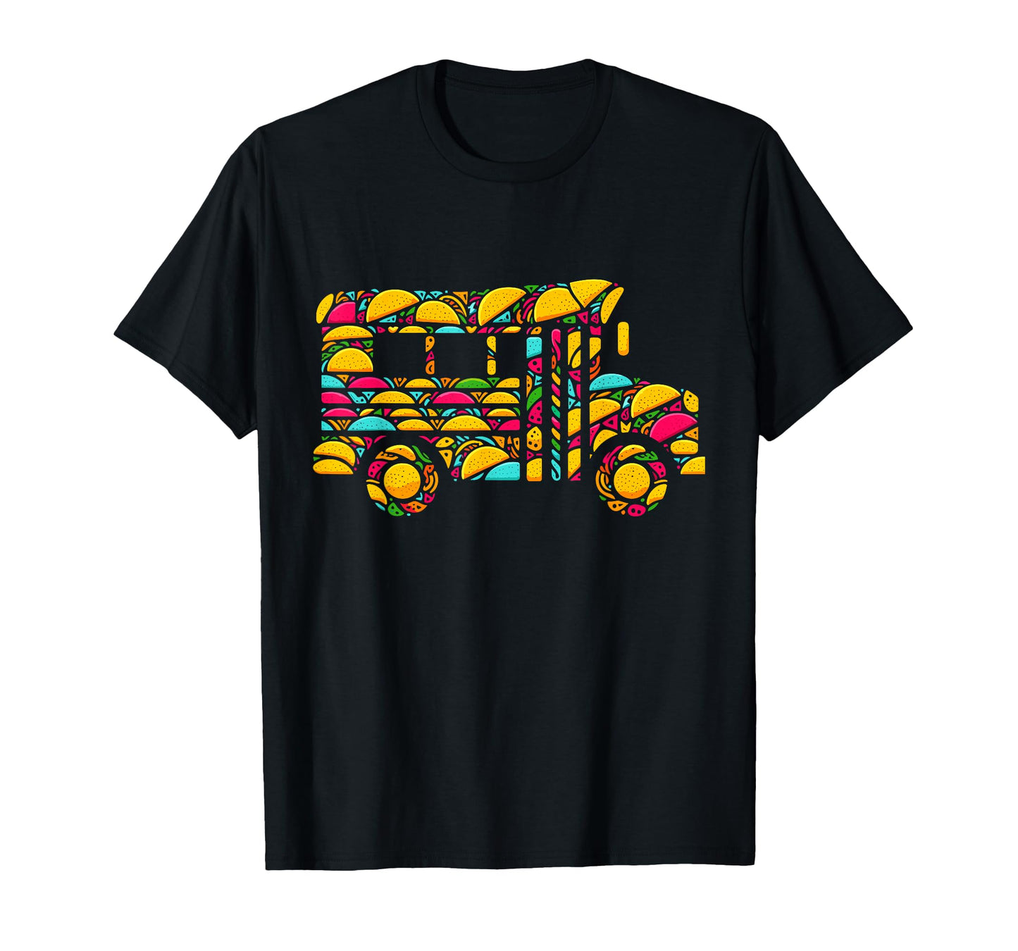School Bus Tacos Kids Mens Womens Mexican Cinco De Mayo Taco T-Shirt