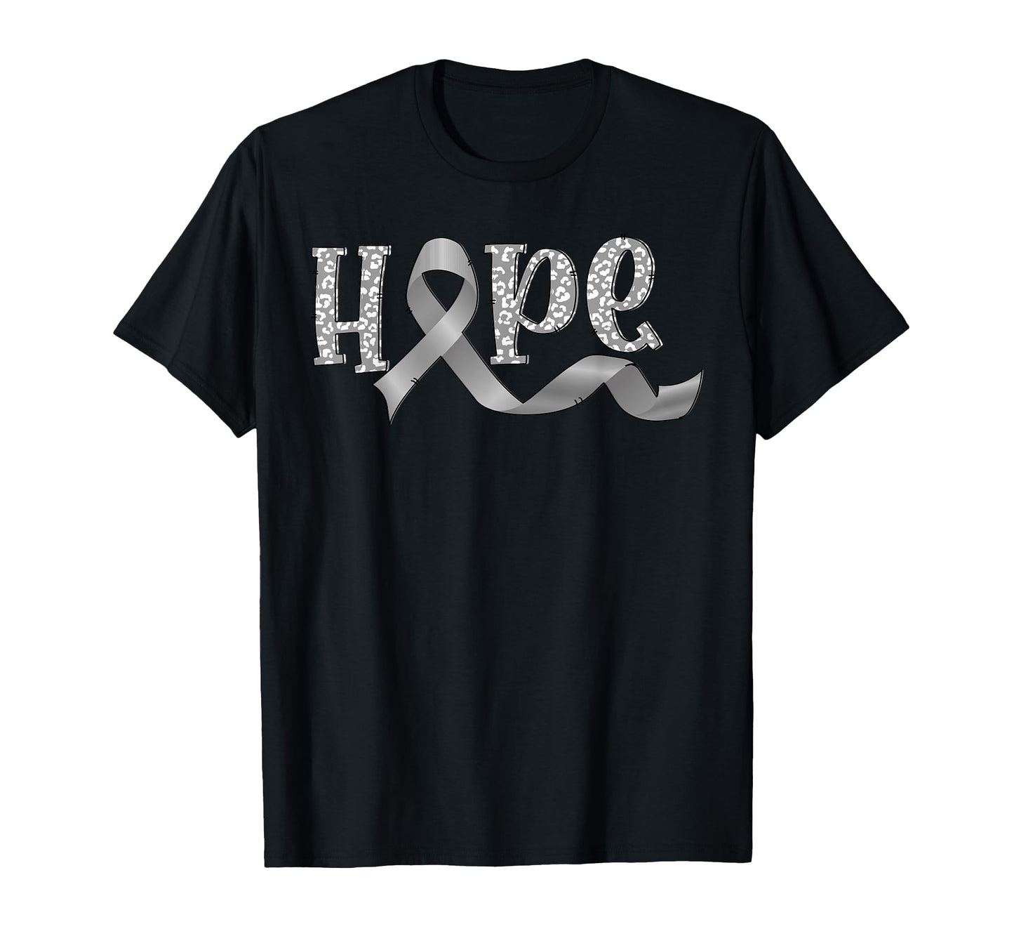 hope gray ribbon Parkinsons awareness warrior T-Shirt