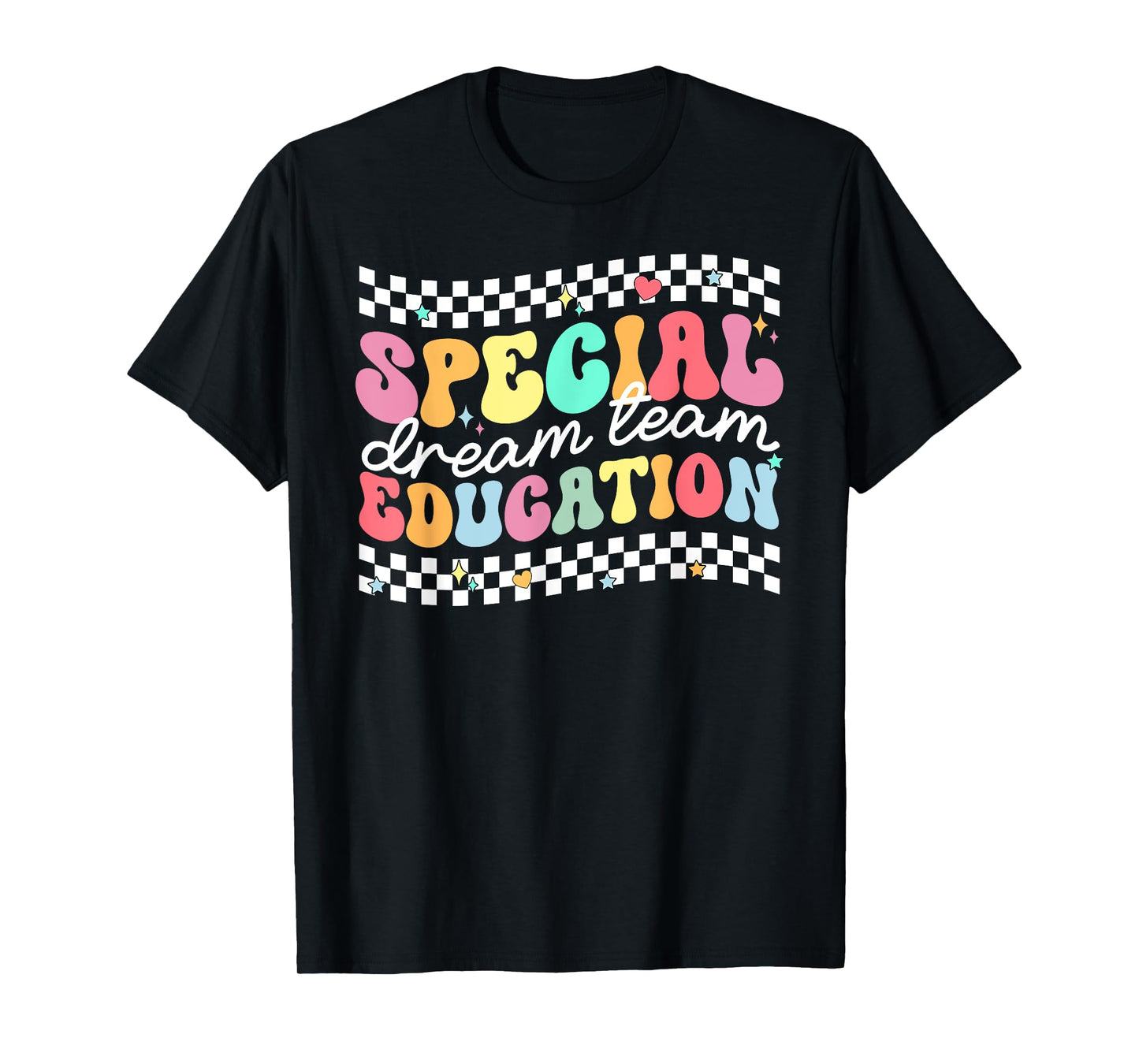 Retro Special Education Squad Groovy Dream Team SPED Teacher T-Shirt