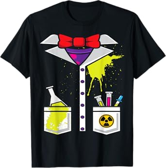 Mad Scientist Costume Halloween Carnival Science Chemistry T-Shirt