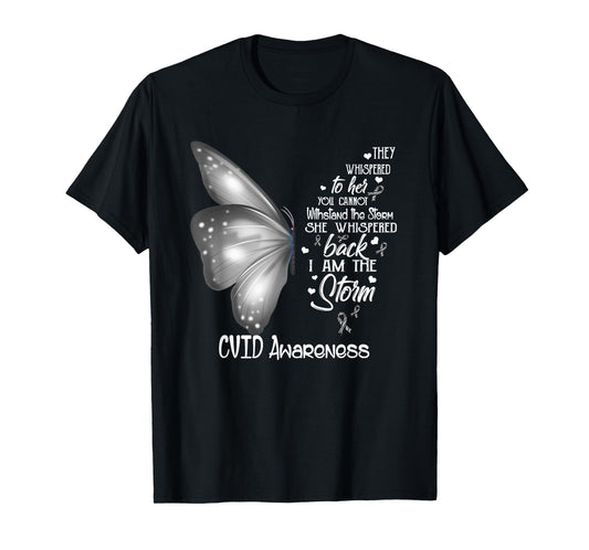 I am the storm CVID Awareness Butterfly T-Shirt