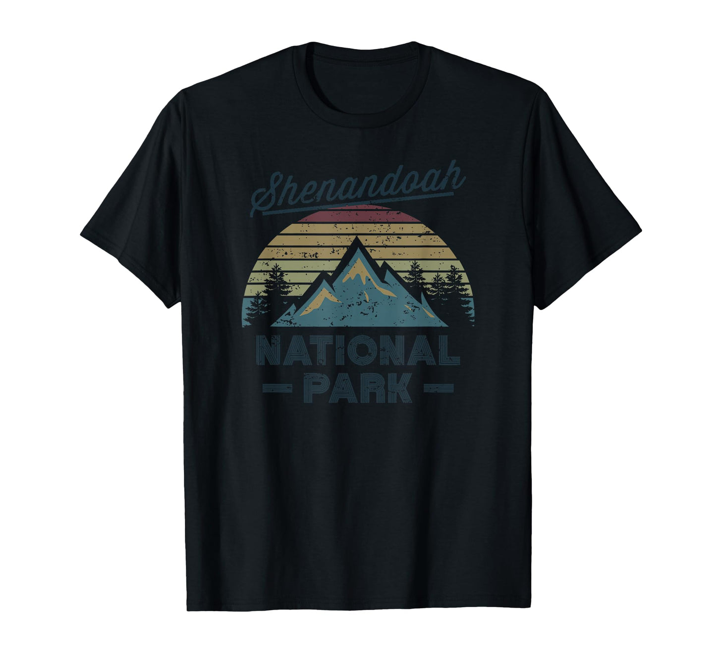 SHENANDOAH NATIONAL PARK Vintage Sunset Love Hiking Camping T-Shirt