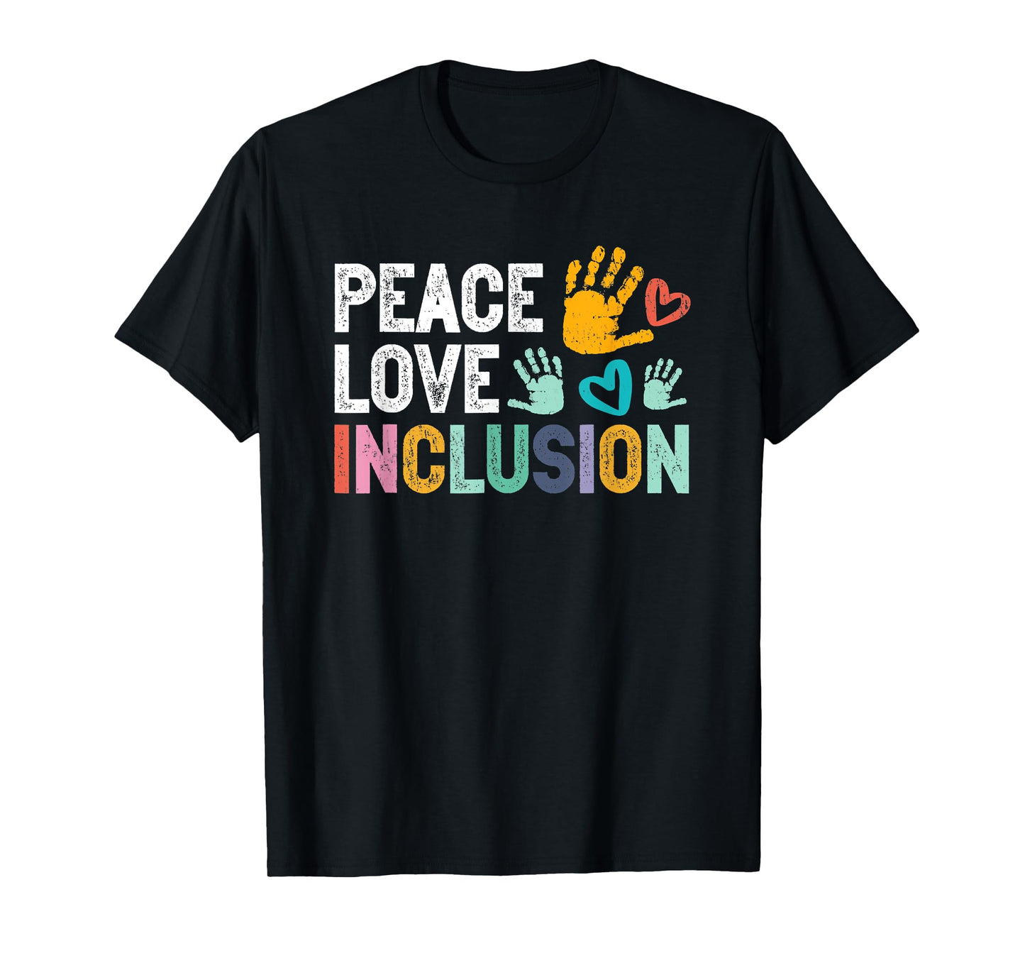 Peace love inclusion For A Sped Teacher T-Shirt