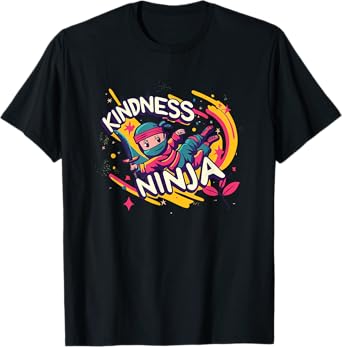 Anti Bullying Kindness Ninja School Teacher Student T-Shirt