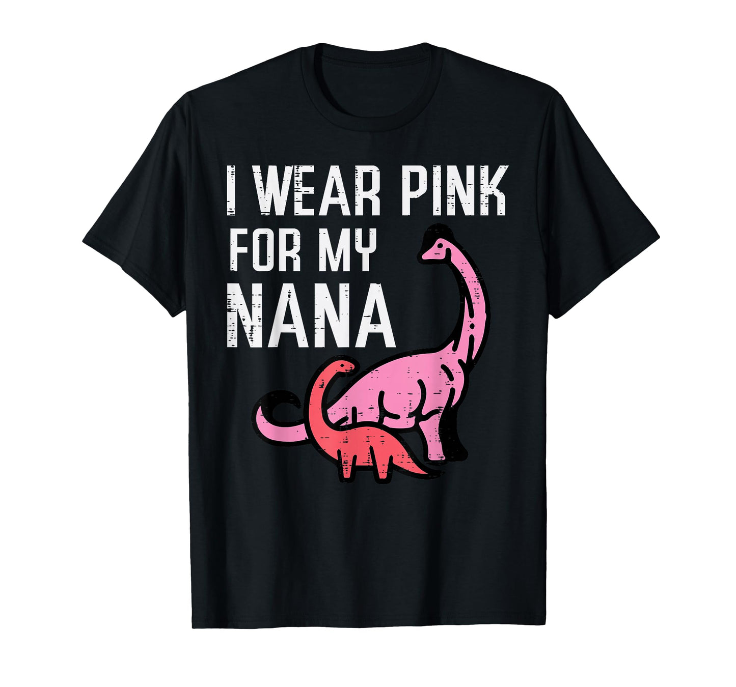 Dinosaurs Wear Pink For Nana Breast Cancer Awareness Boys T-Shirt
