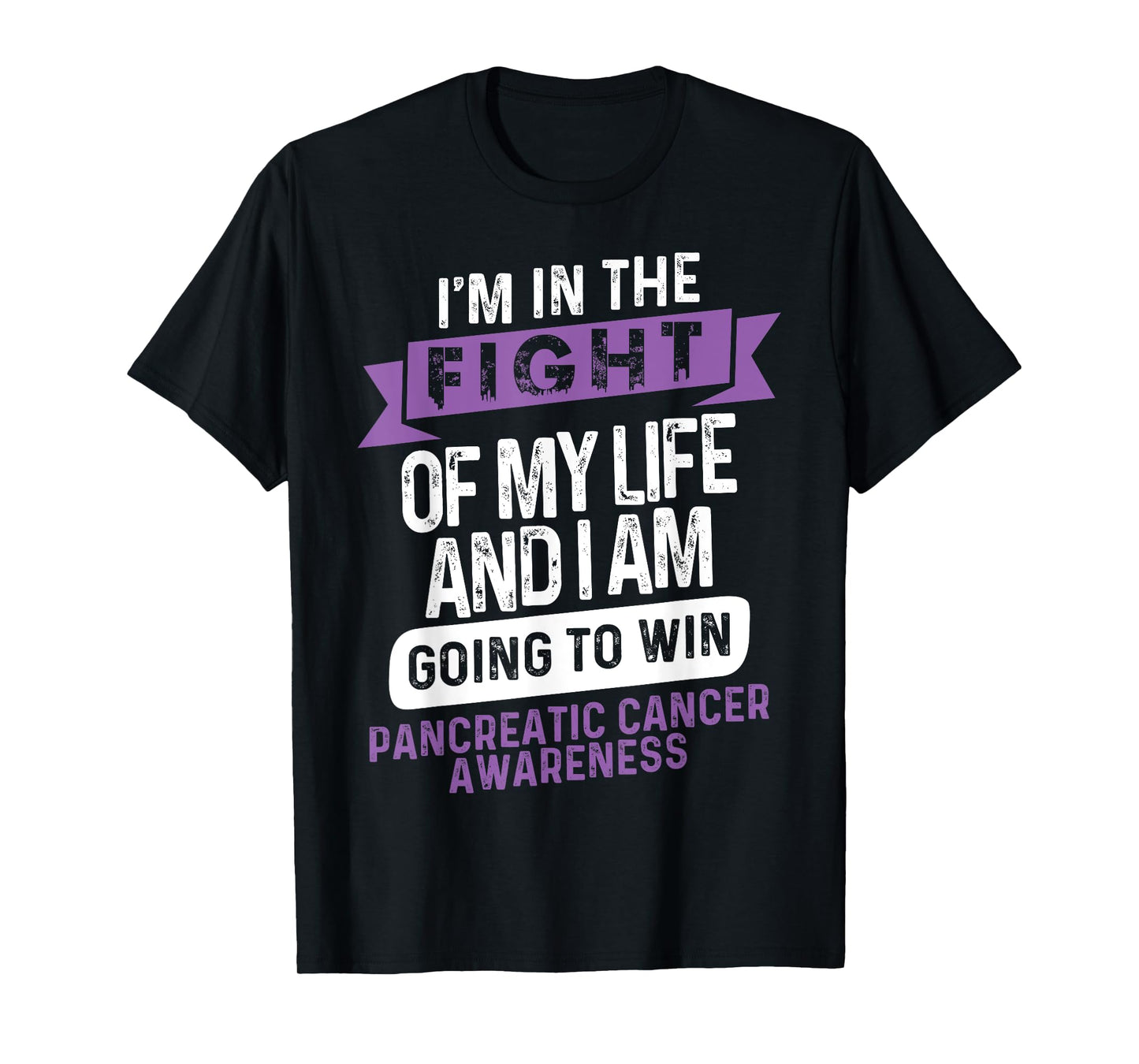 Fight to Win- Pancreatic Cancer Awareness Supporter Ribbon T-Shirt