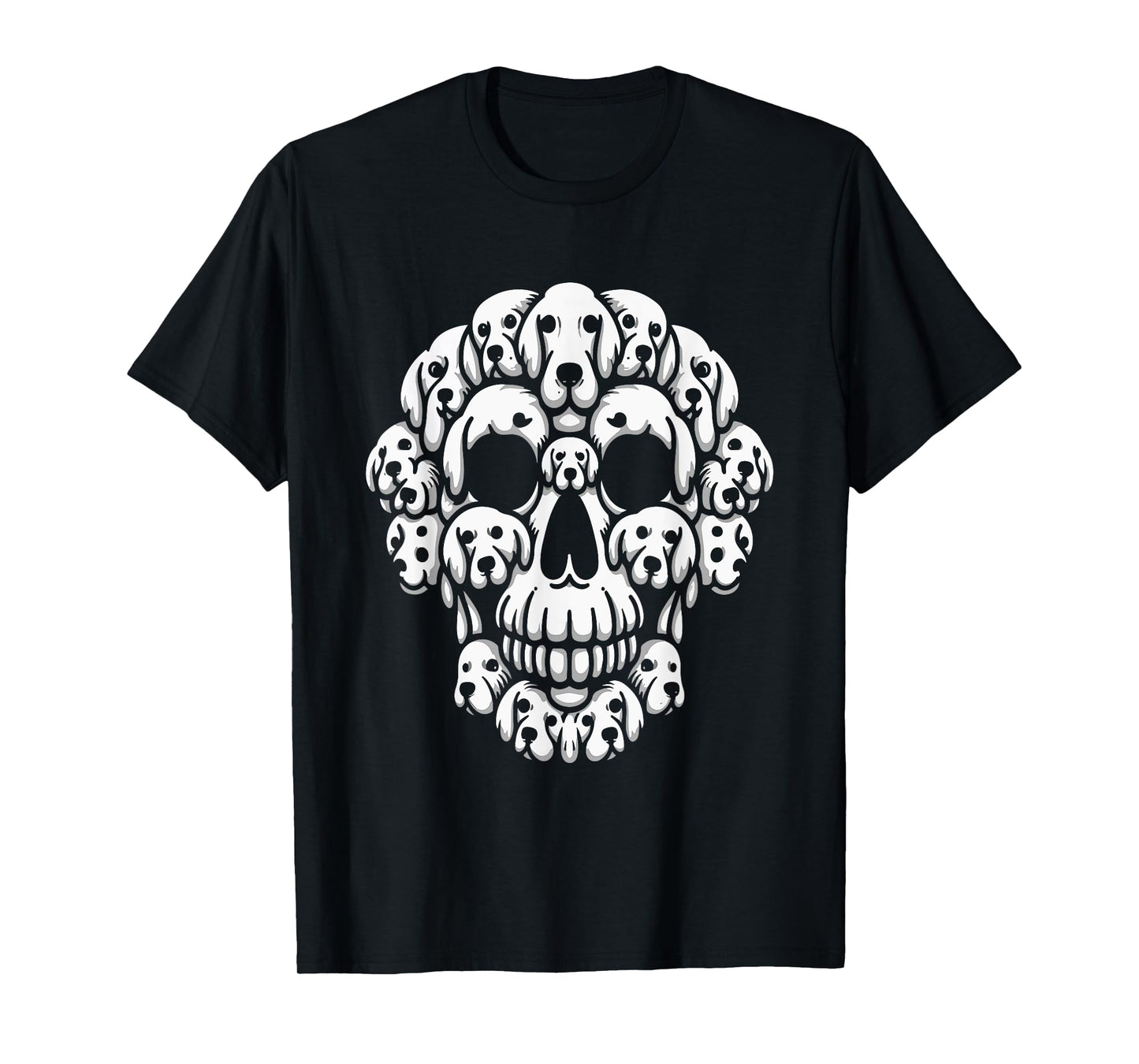 Group Golden Retrievers As Halloween Skull Costume Dog Owner T-Shirt