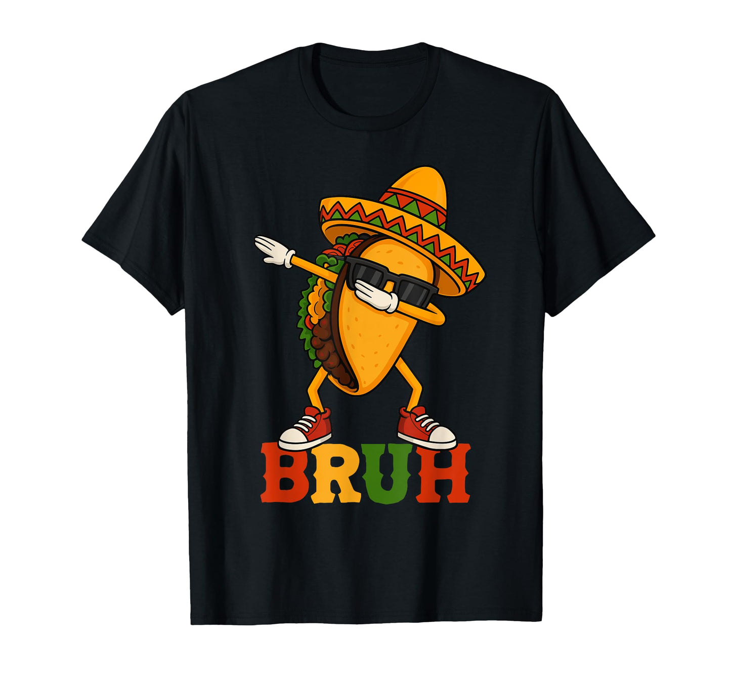 Bruh Dabbing Taco Outfit Boys Kids Men Cinco De Mayo T-Shirt