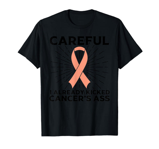 Funny Uterine Cancer Awareness Gift For Women Mom Survivors T-Shirt