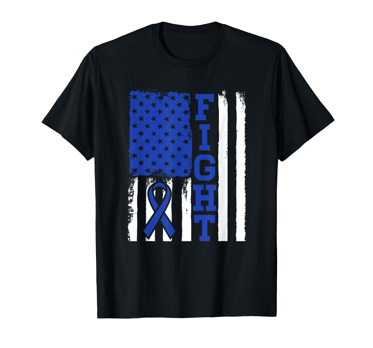 Fight Flag - Colon Cancer Shirt For Colon Cancer Fighter T-Shirt